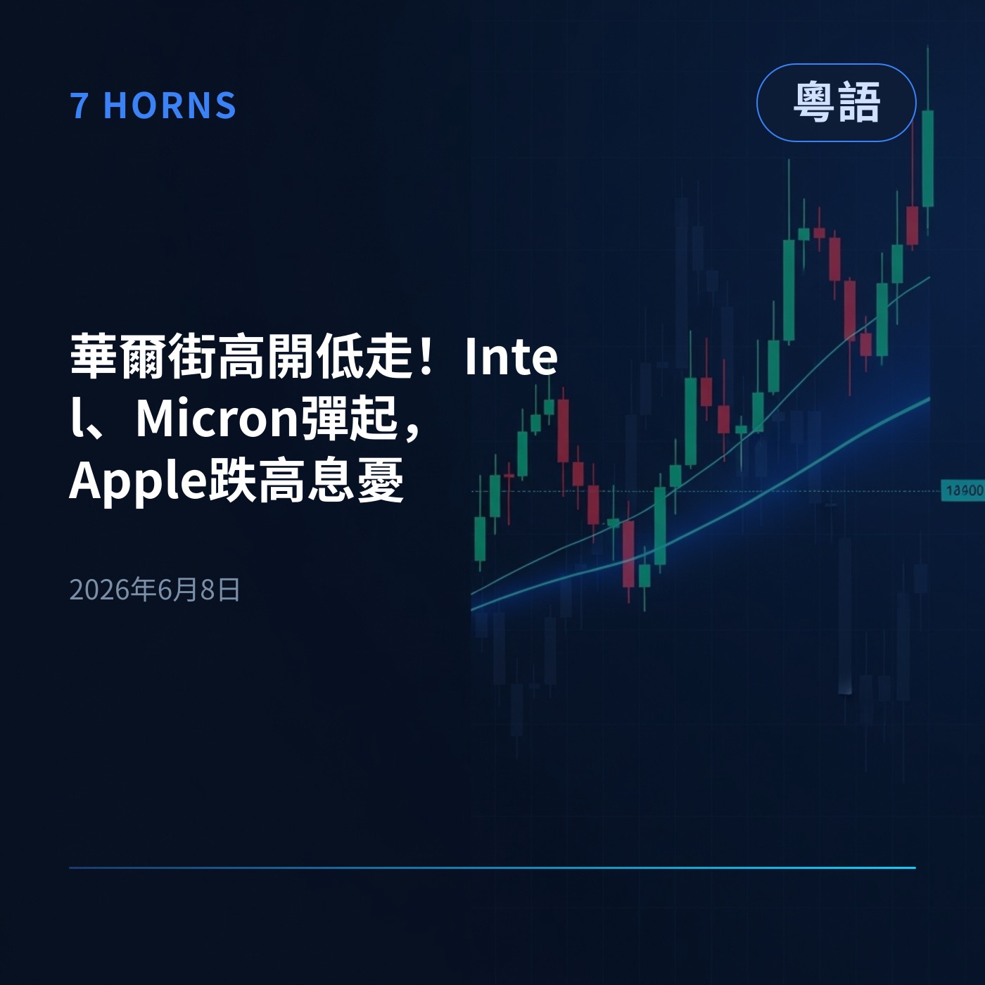 華爾街高開低走！Intel、Micron彈起，Apple跌高息憂 episode artwork