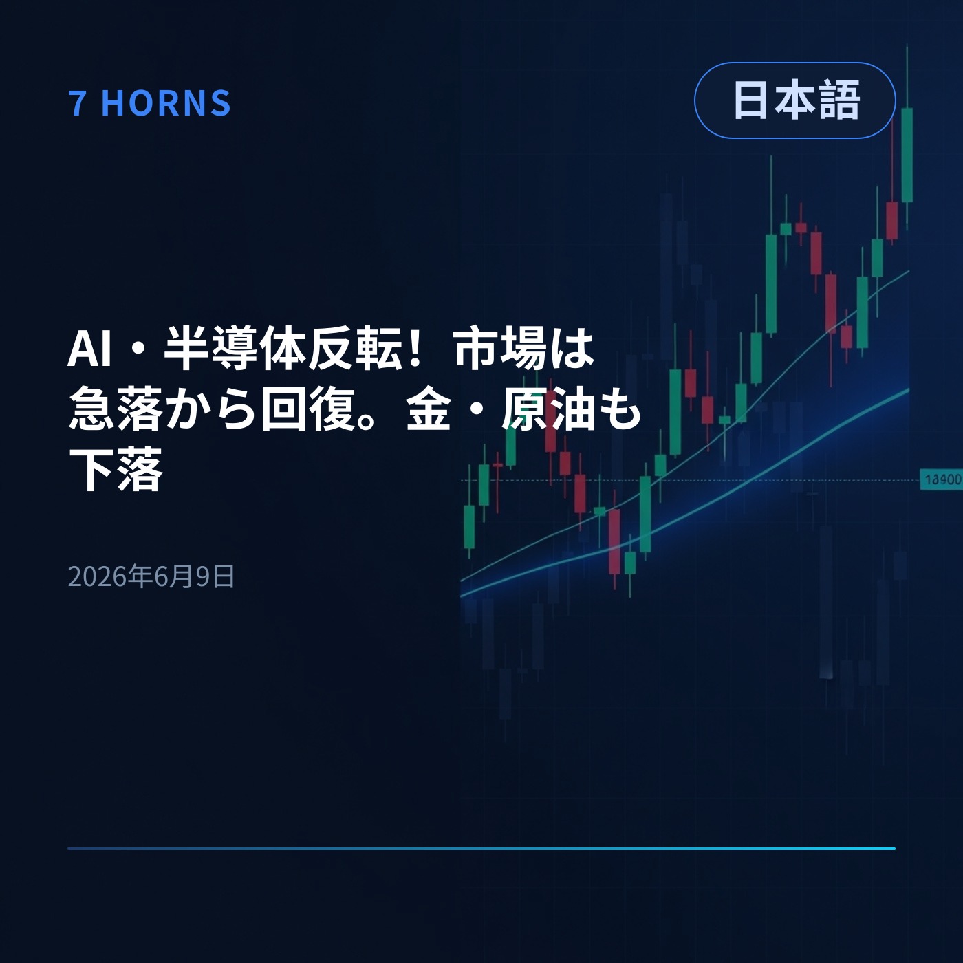 AI・半導体反転！市場は急落から回復。金・原油も下落 episode artwork