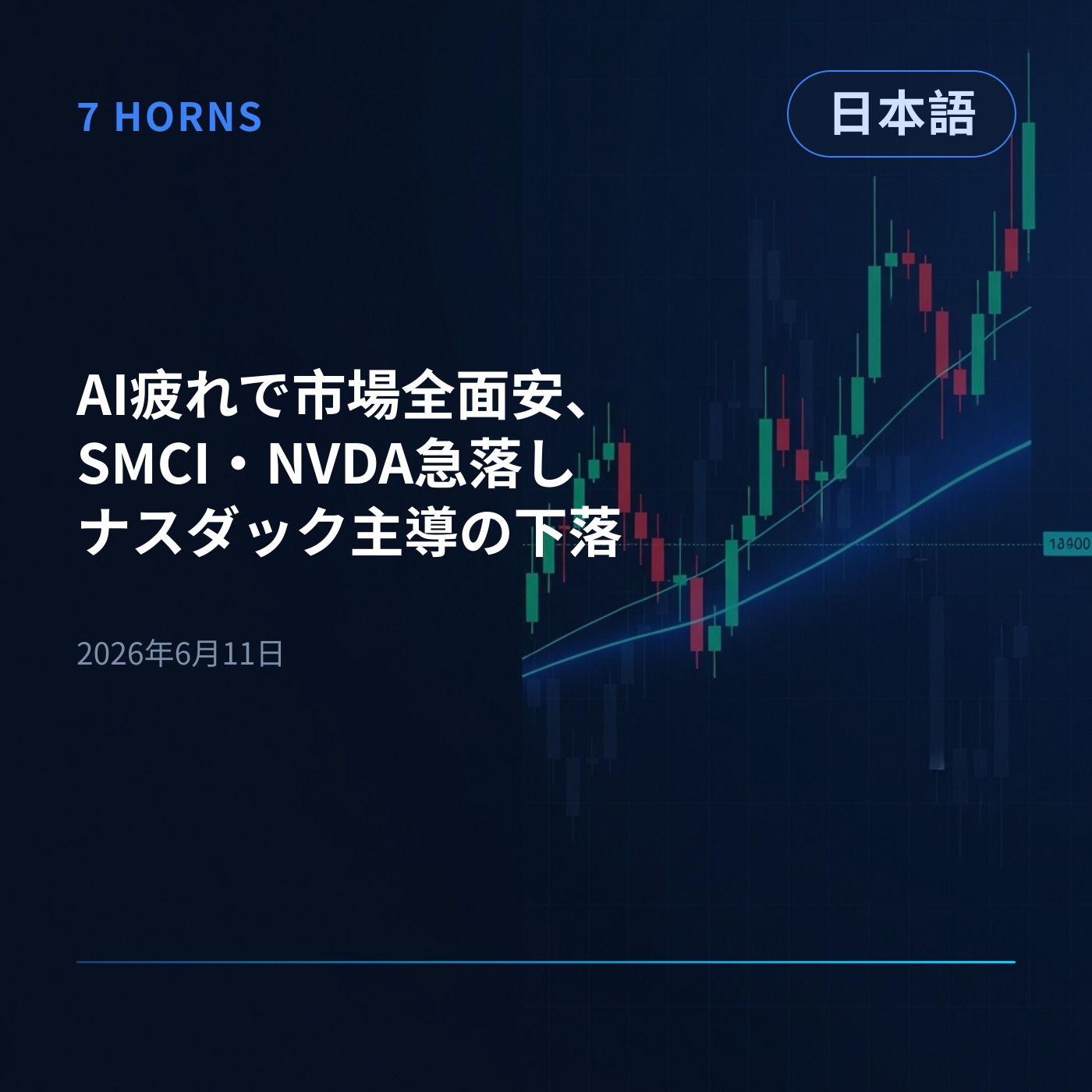AI疲れで市場全面安、SMCI・NVDA急落しナスダック主導の下落 episode artwork