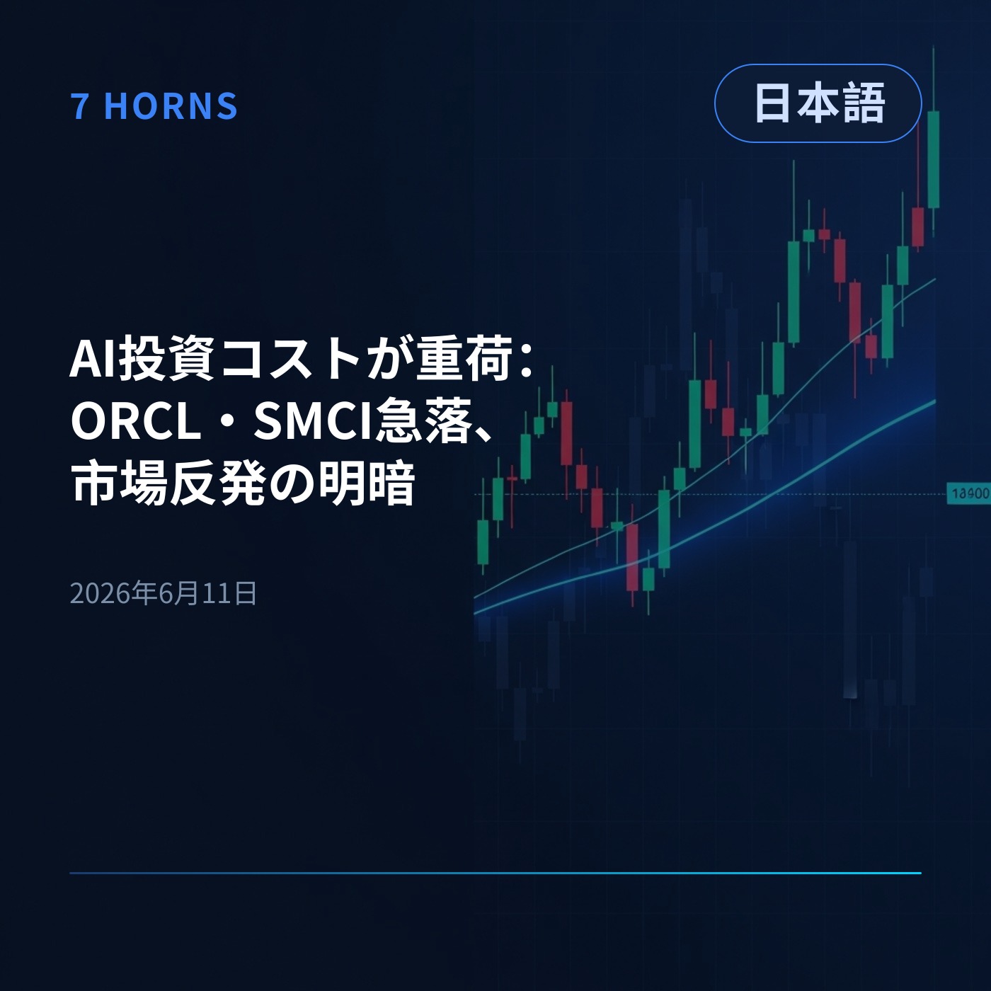 AI投資コストが重荷：ORCL・SMCI急落、市場反発の明暗 episode artwork