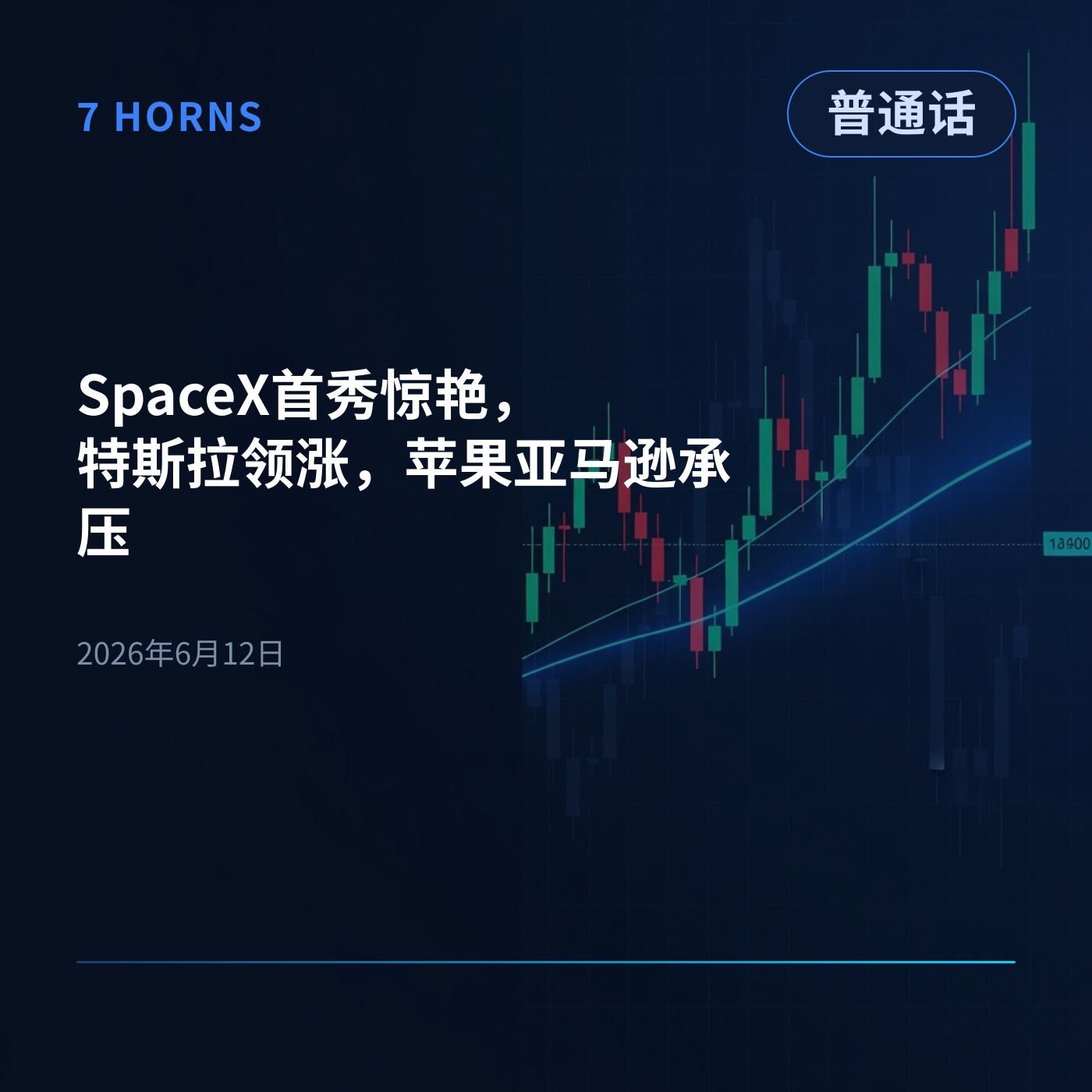SpaceX首秀惊艳，特斯拉领涨，苹果亚马逊承压 episode artwork