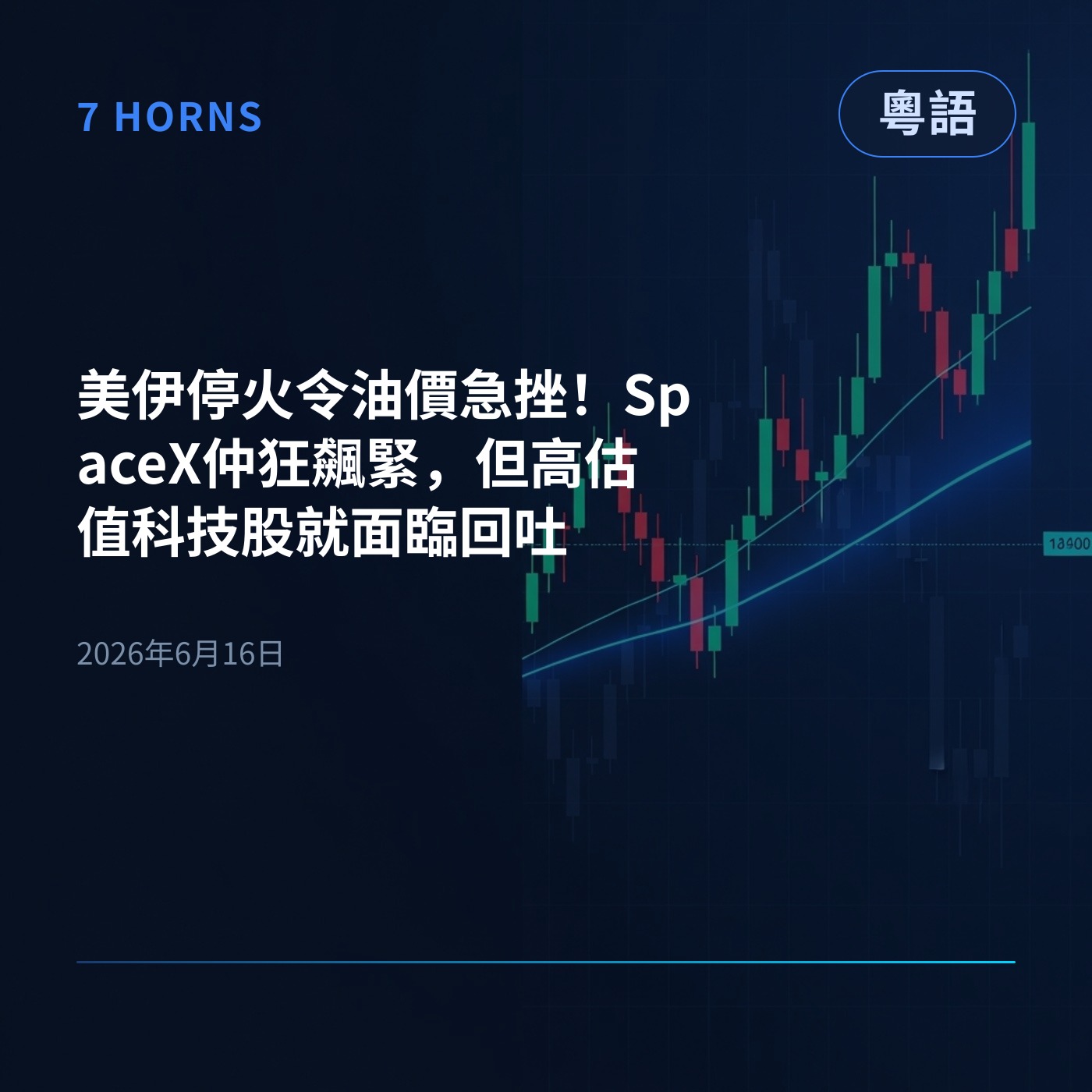 美伊停火令油價急挫！SpaceX仲狂飆緊，但高估值科技股就面臨回吐 episode artwork