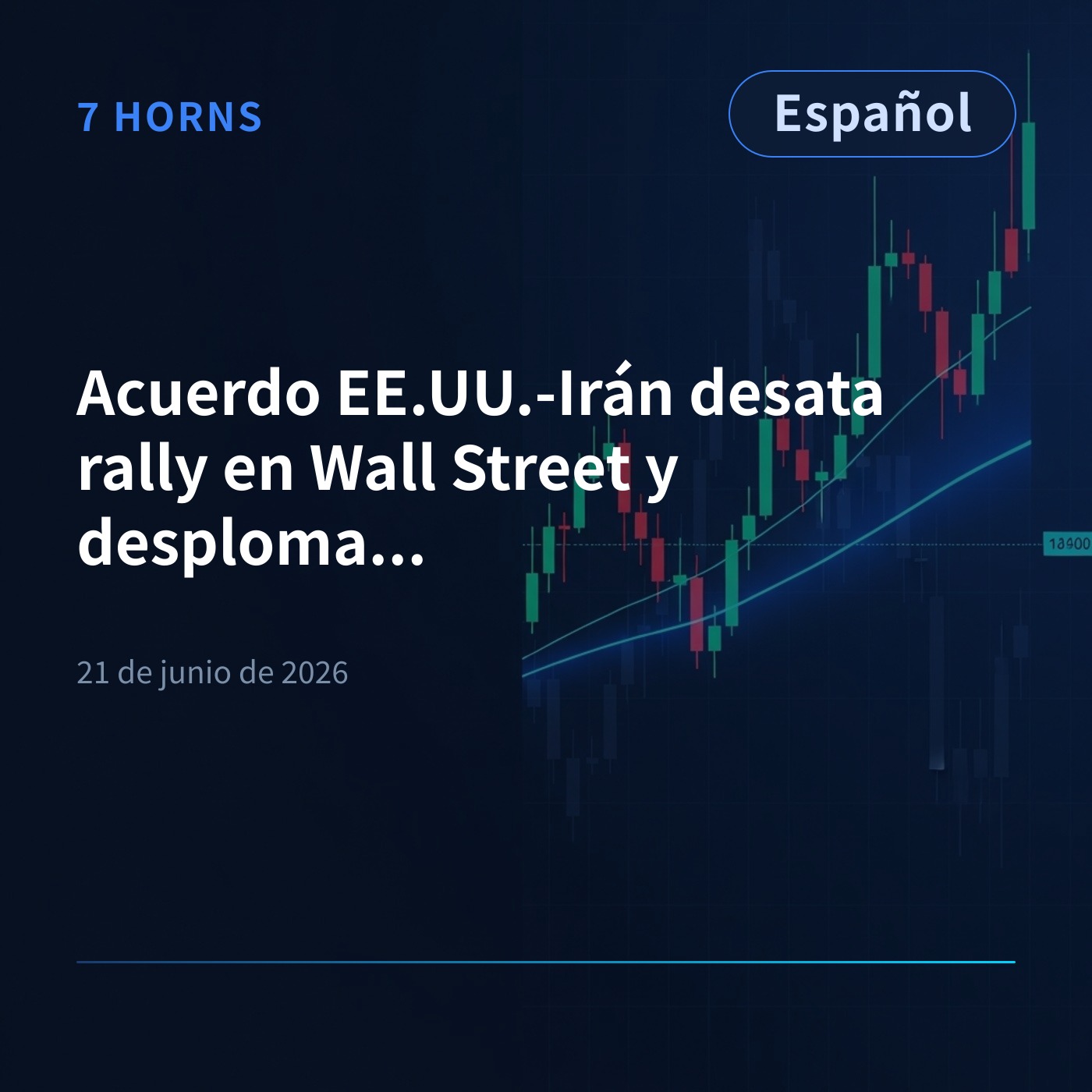 Acuerdo EE.UU.-Irán desata rally en Wall Street y desploma el petróleo episode artwork