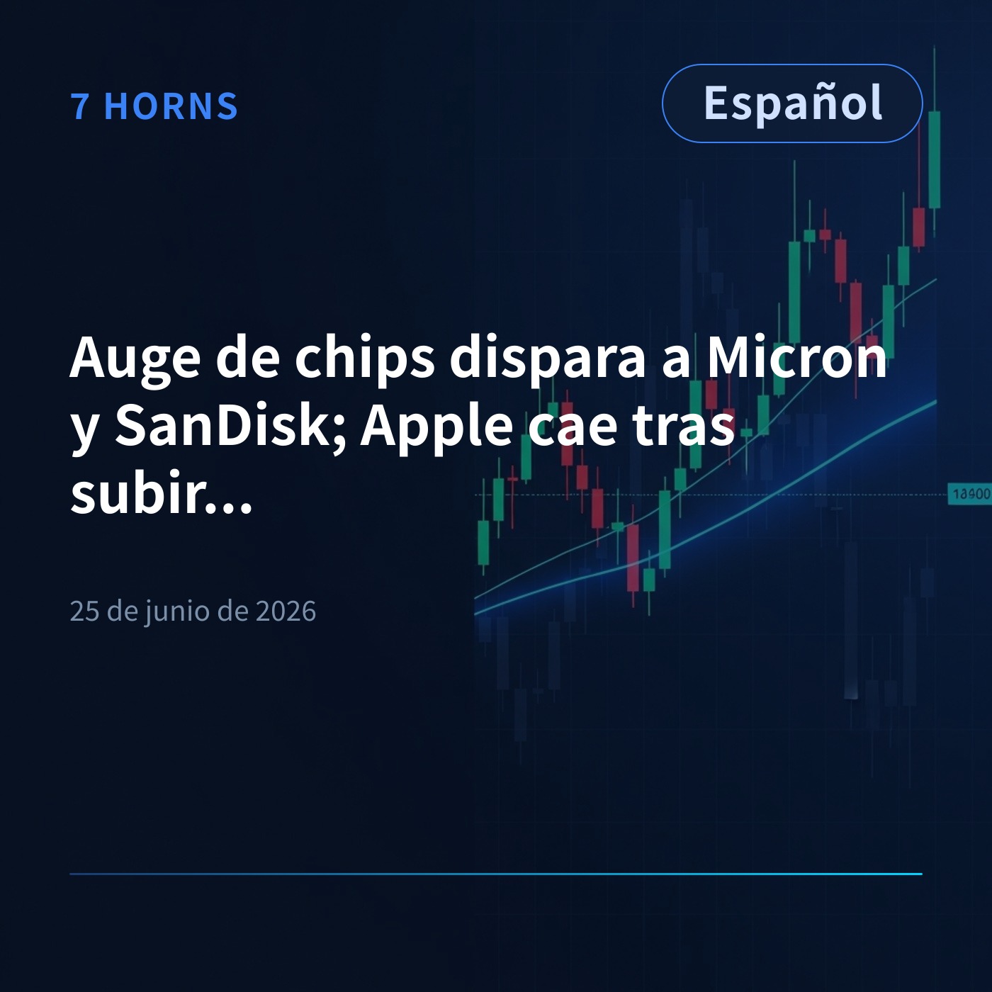 Auge de chips dispara a Micron y SanDisk; Apple cae tras subir precios episode artwork