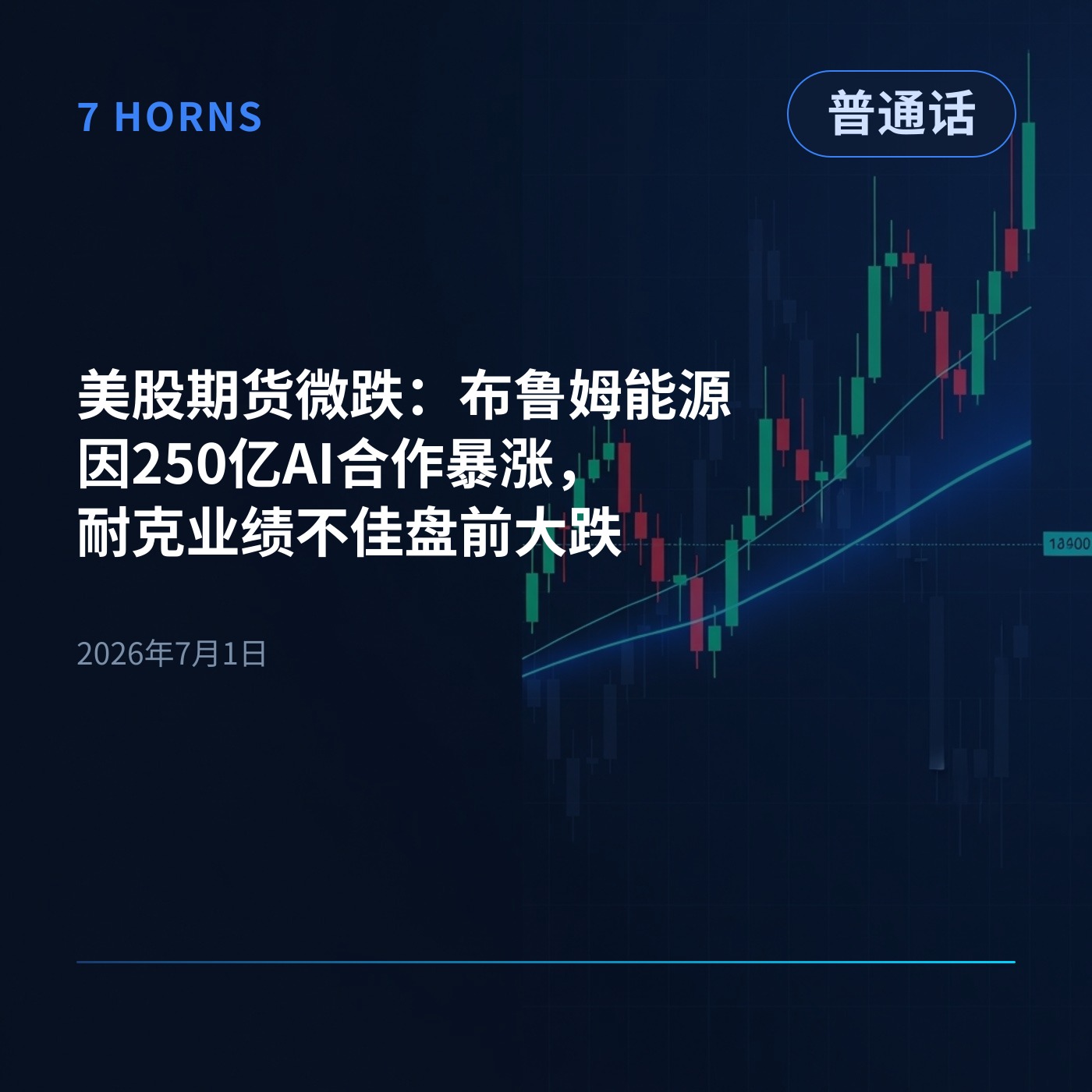 美股期货微跌：布鲁姆能源因250亿AI合作暴涨，耐克业绩不佳盘前大跌 episode artwork