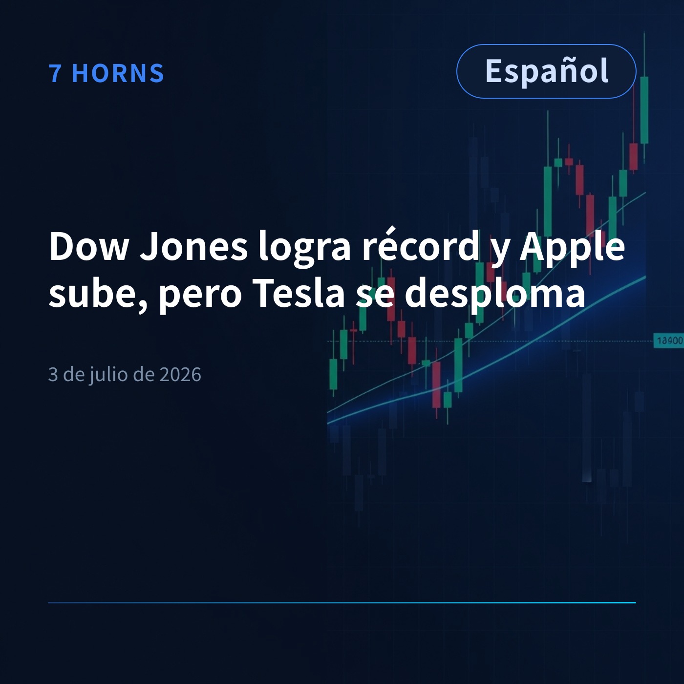 Dow Jones logra récord y Apple sube, pero Tesla se desploma episode artwork