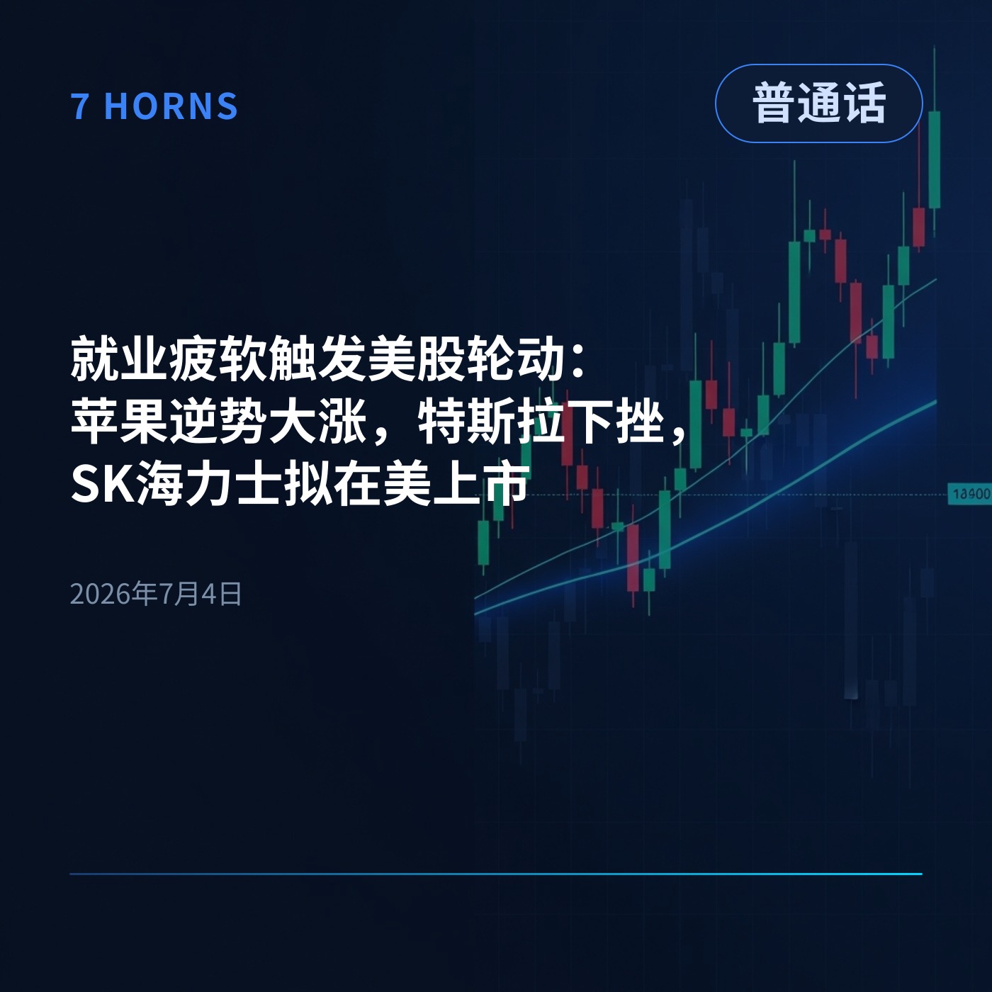 就业疲软触发美股轮动：苹果逆势大涨，特斯拉下挫，SK海力士拟在美上市 episode artwork