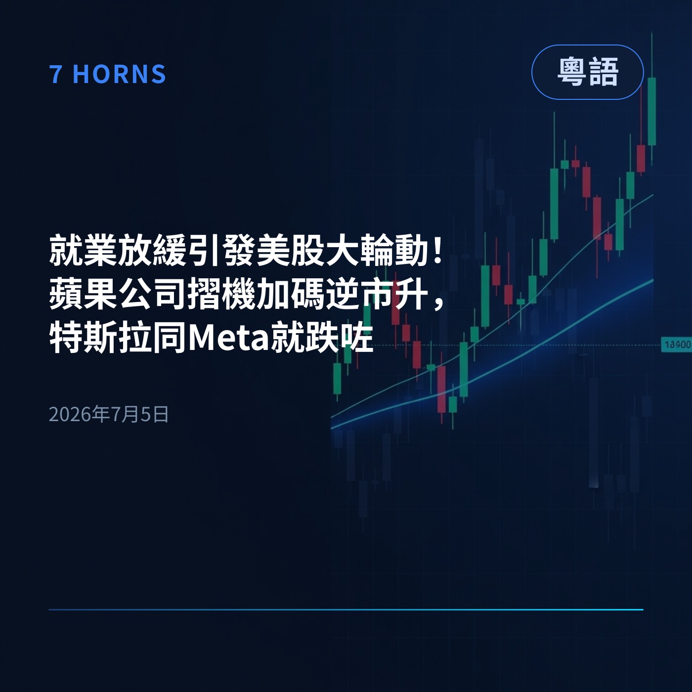 就業放緩引發美股大輪動！蘋果公司摺機加碼逆市升，特斯拉同Meta就跌咗 episode artwork