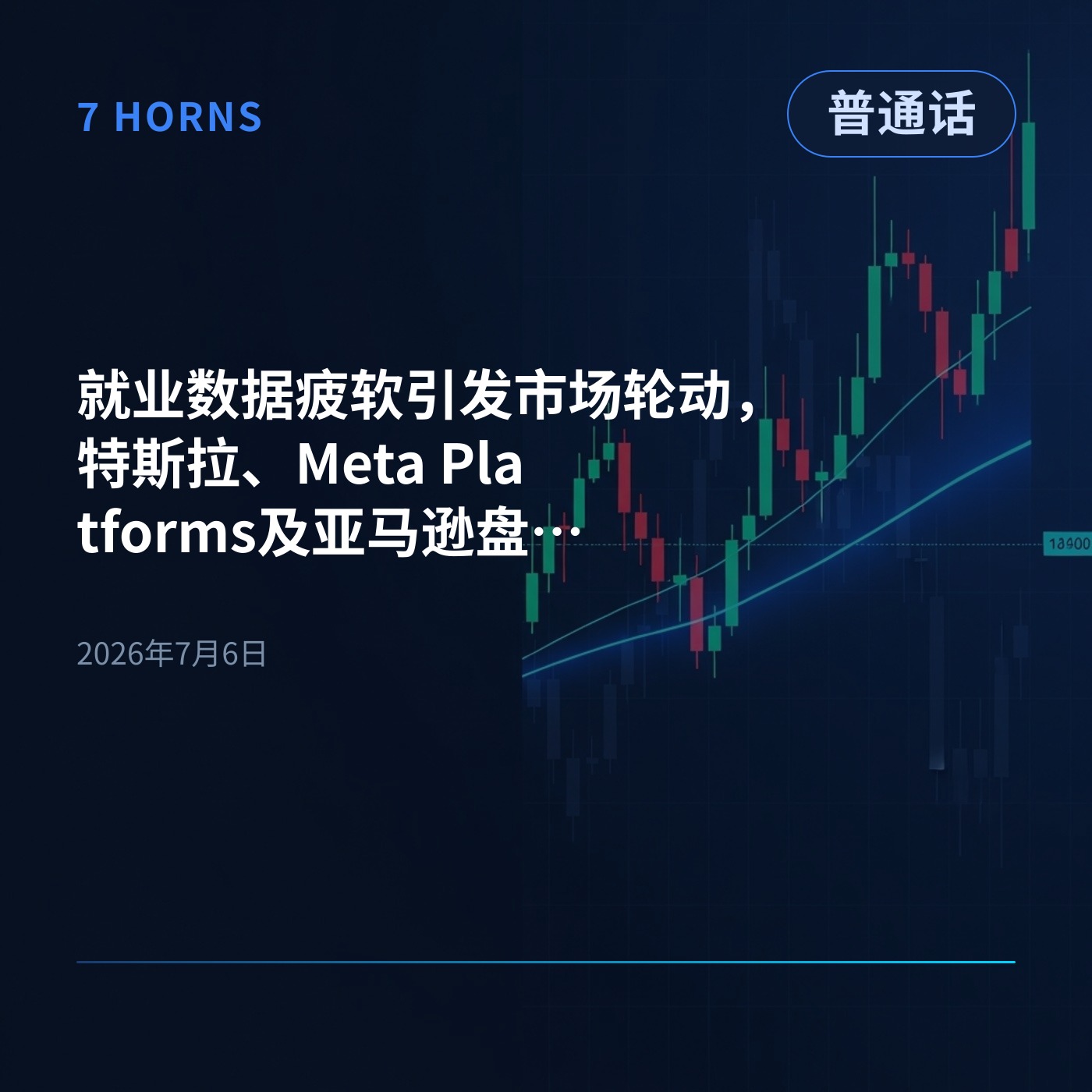 就业数据疲软引发市场轮动，特斯拉、Meta Platforms及亚马逊盘前反弹领涨 episode artwork