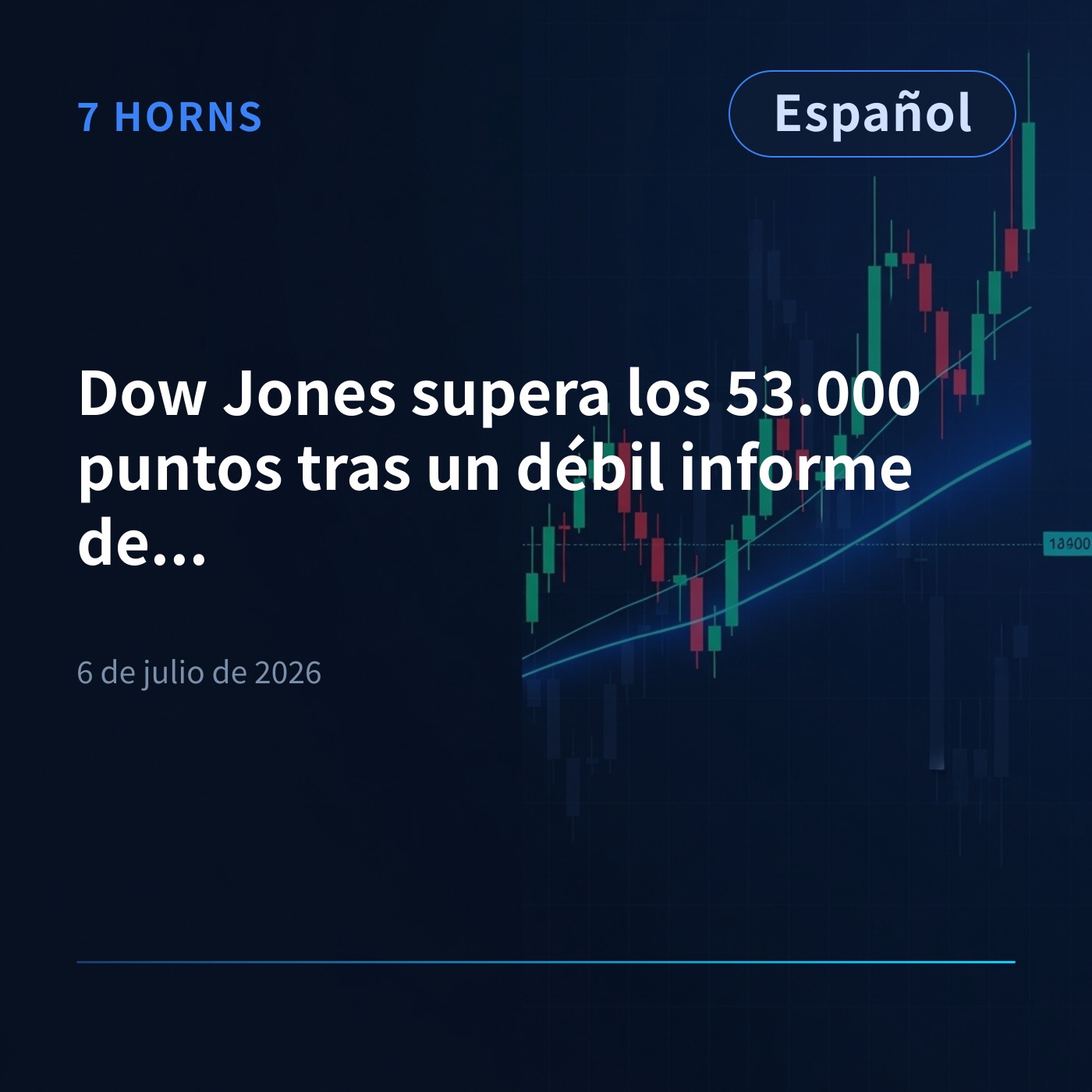 Dow Jones supera los 53.000 puntos tras un débil informe de empleo episode artwork