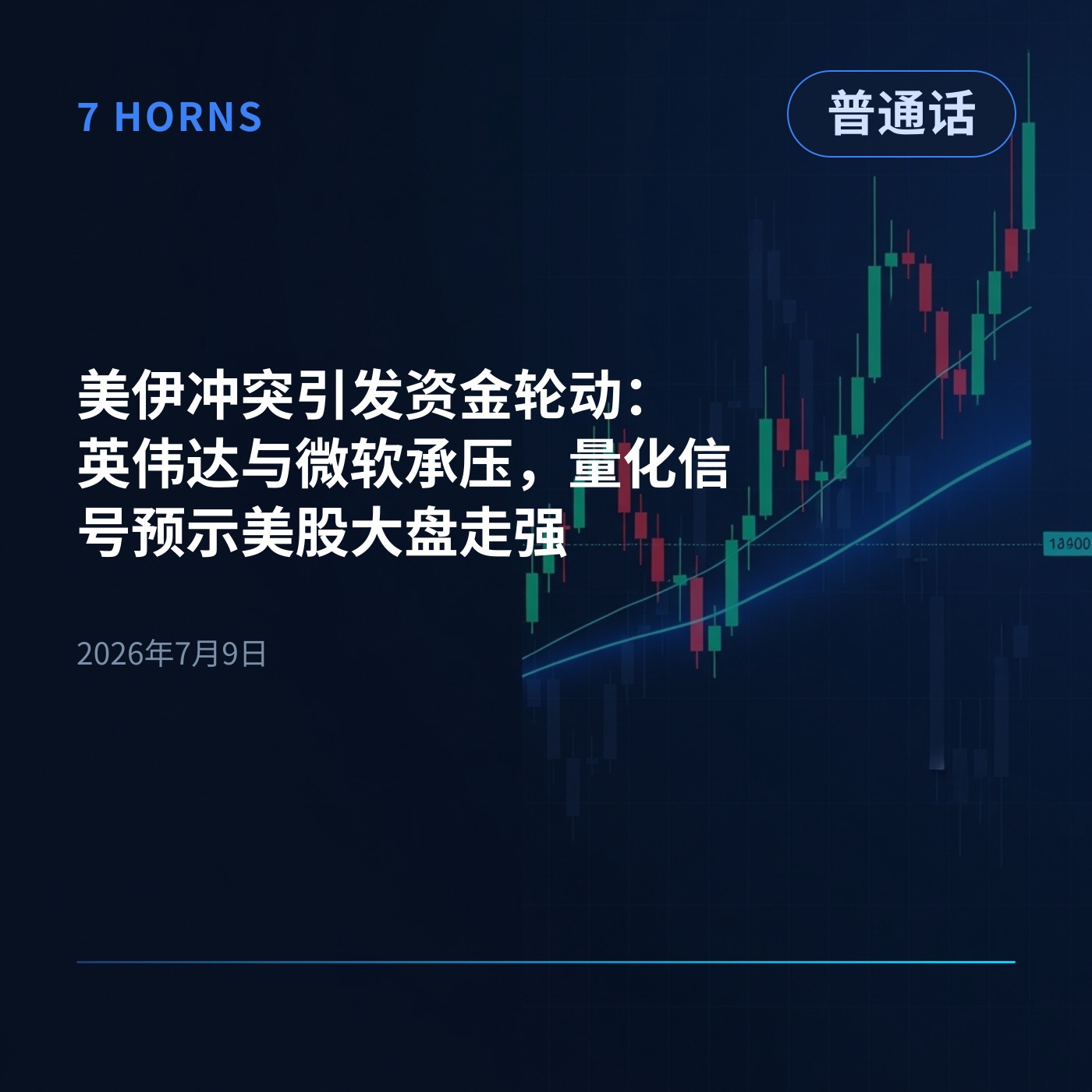 美伊冲突引发资金轮动：英伟达与微软承压，量化信号预示美股大盘走强 episode artwork