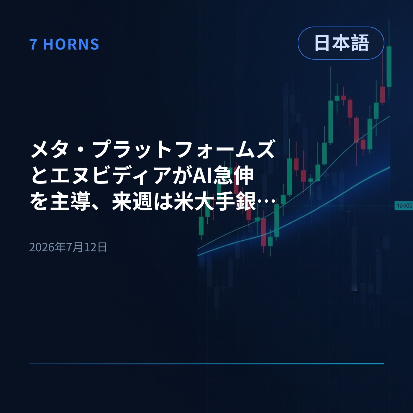 メタ・プラットフォームズとエヌビディアがAI急伸を主導、来週は米大手銀決算に注目 episode artwork