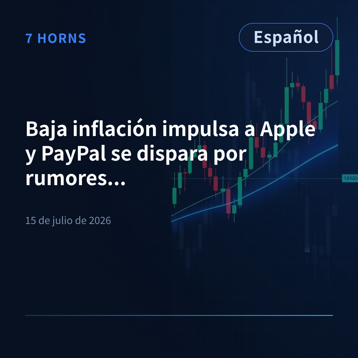 Baja inflación impulsa a Apple y PayPal se dispara por rumores de compra episode artwork
