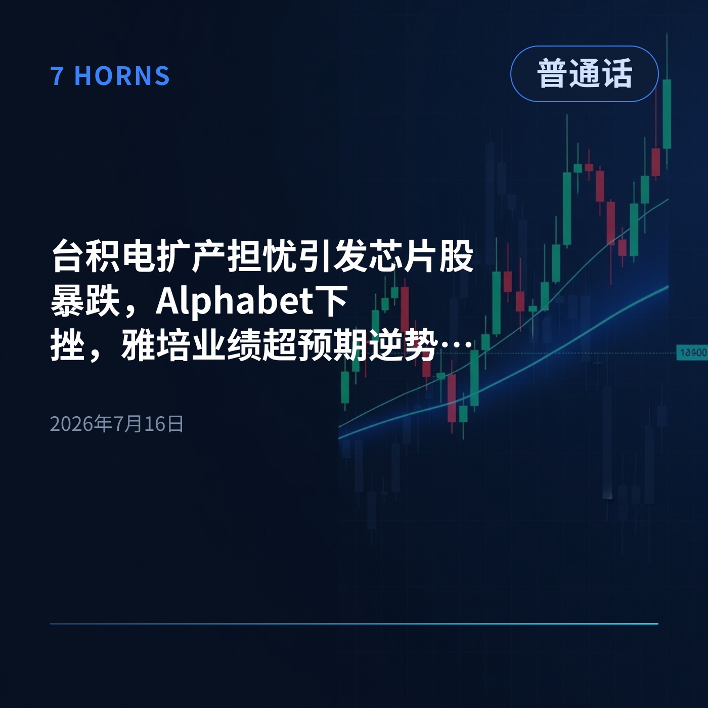 台积电扩产担忧引发芯片股暴跌,Alphabet下挫,雅培业绩超预期逆势大涨 episode artwork