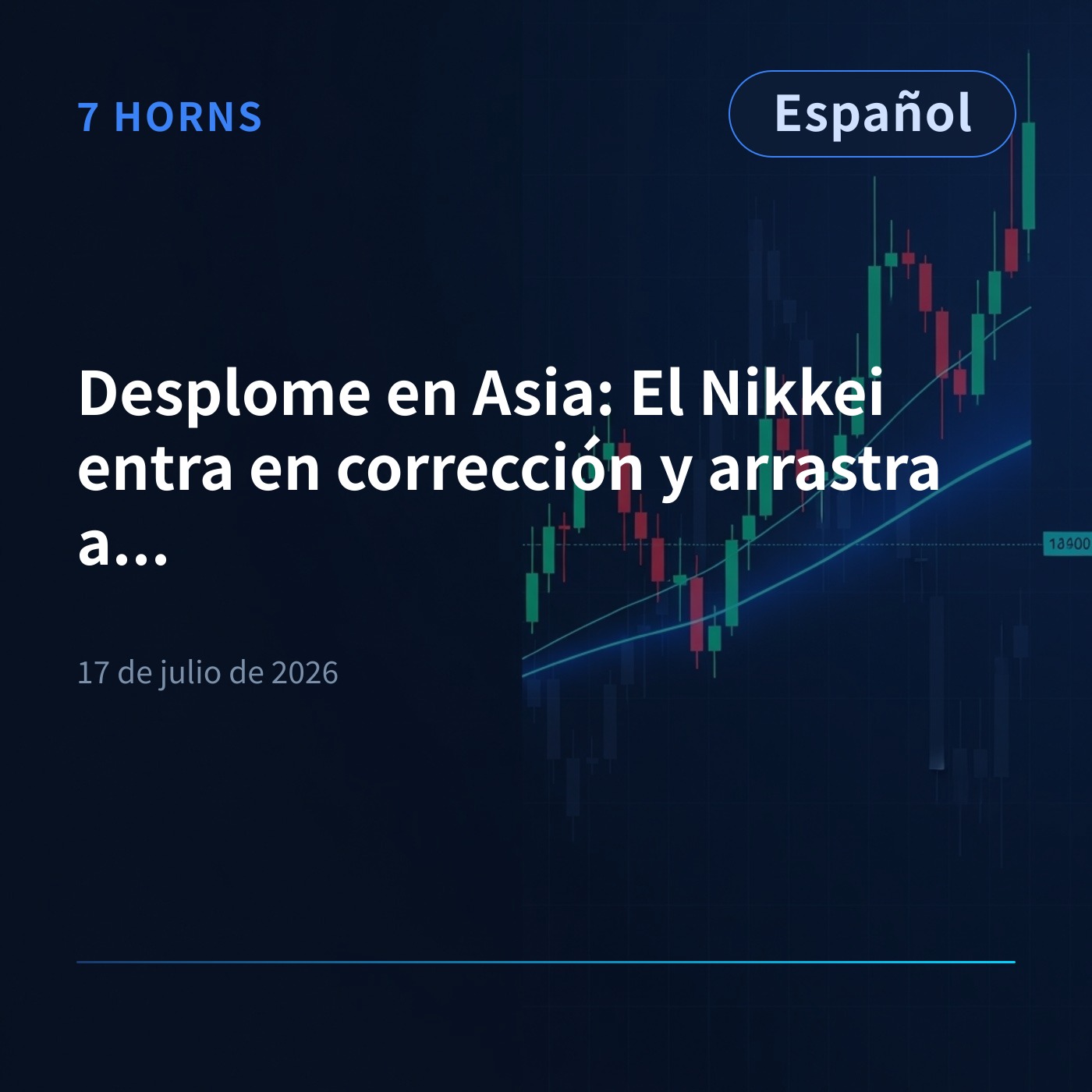 Desplome en Asia: El Nikkei entra en corrección y arrastra a Wall Street episode artwork