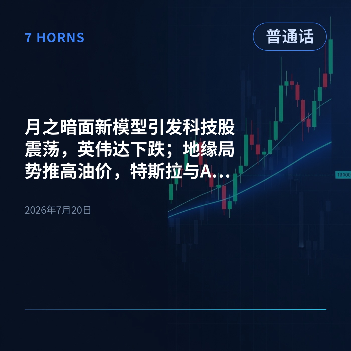 月之暗面新模型引发科技股震荡,英伟达下跌;地缘局势推高油价,特斯拉与Alphabet财报来袭 episode artwork