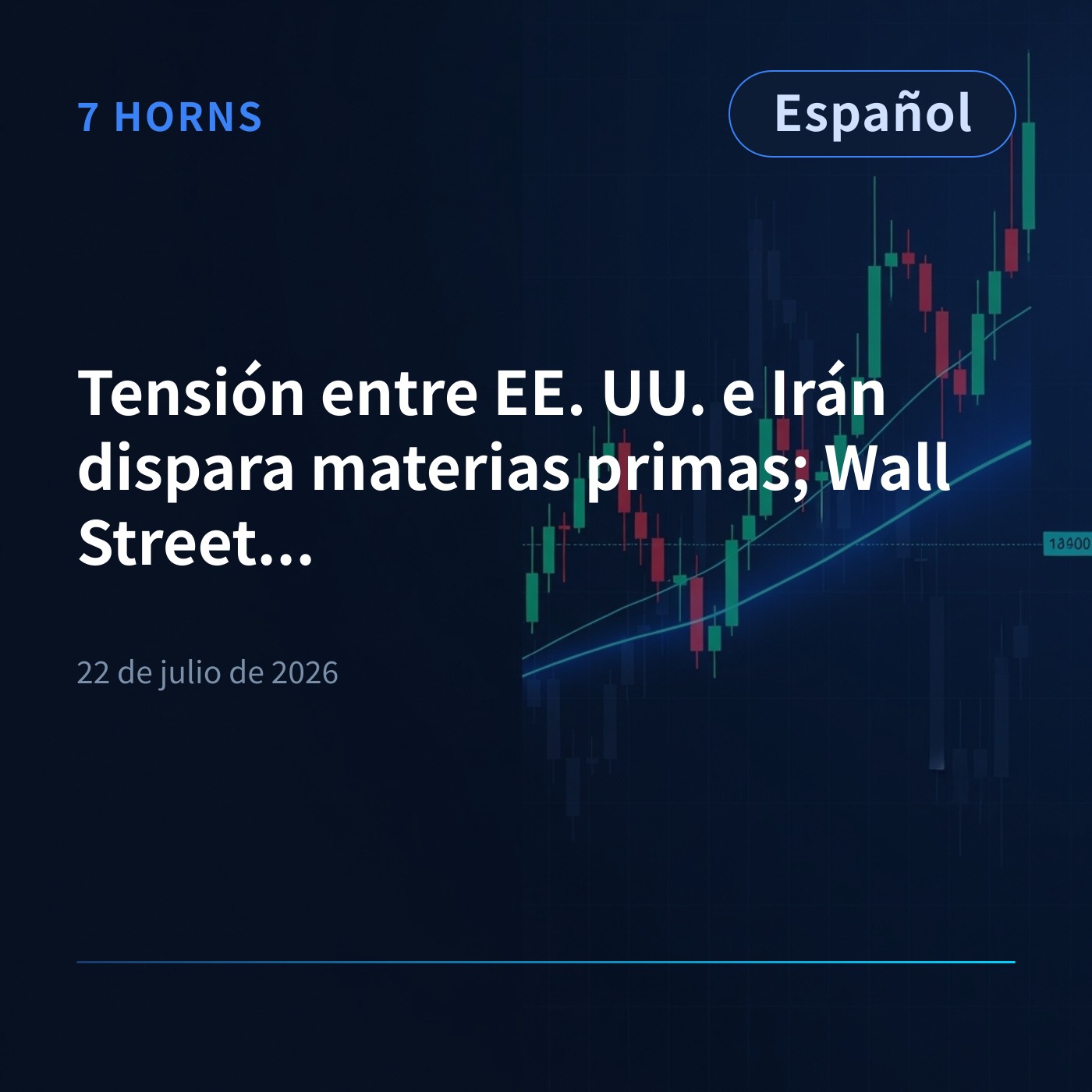 Tensión entre EE. UU. e Irán dispara materias primas; Wall Street cae episode artwork