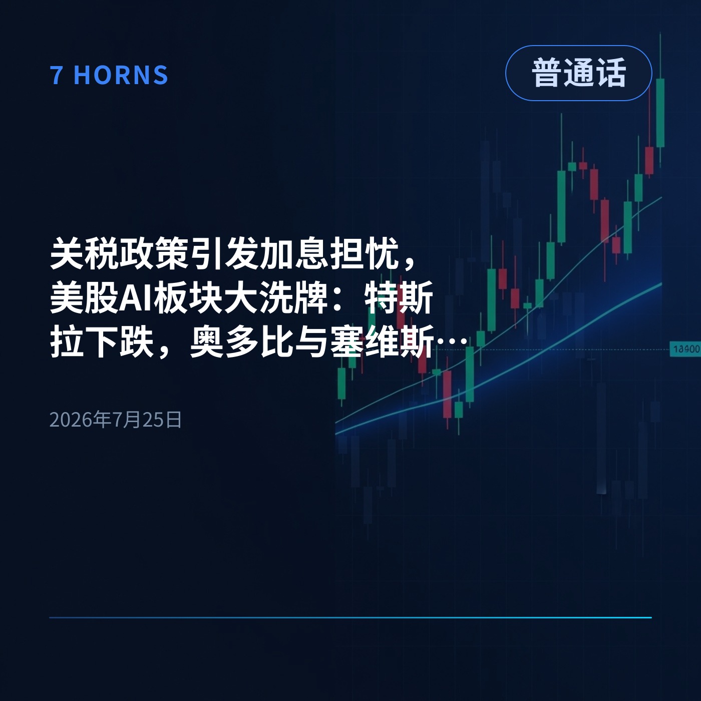 关税政策引发加息担忧，美股AI板块大洗牌：特斯拉下跌，奥多比与塞维斯诺逆势大涨 episode artwork