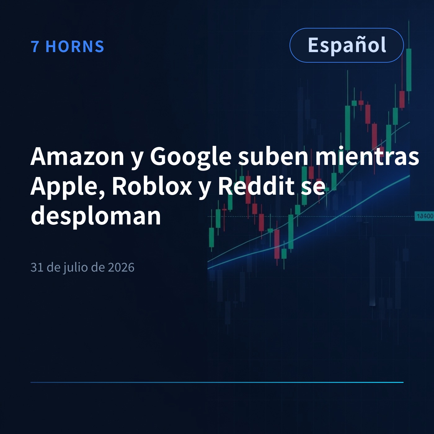 Amazon y Google suben mientras Apple, Roblox y Reddit se desploman episode artwork