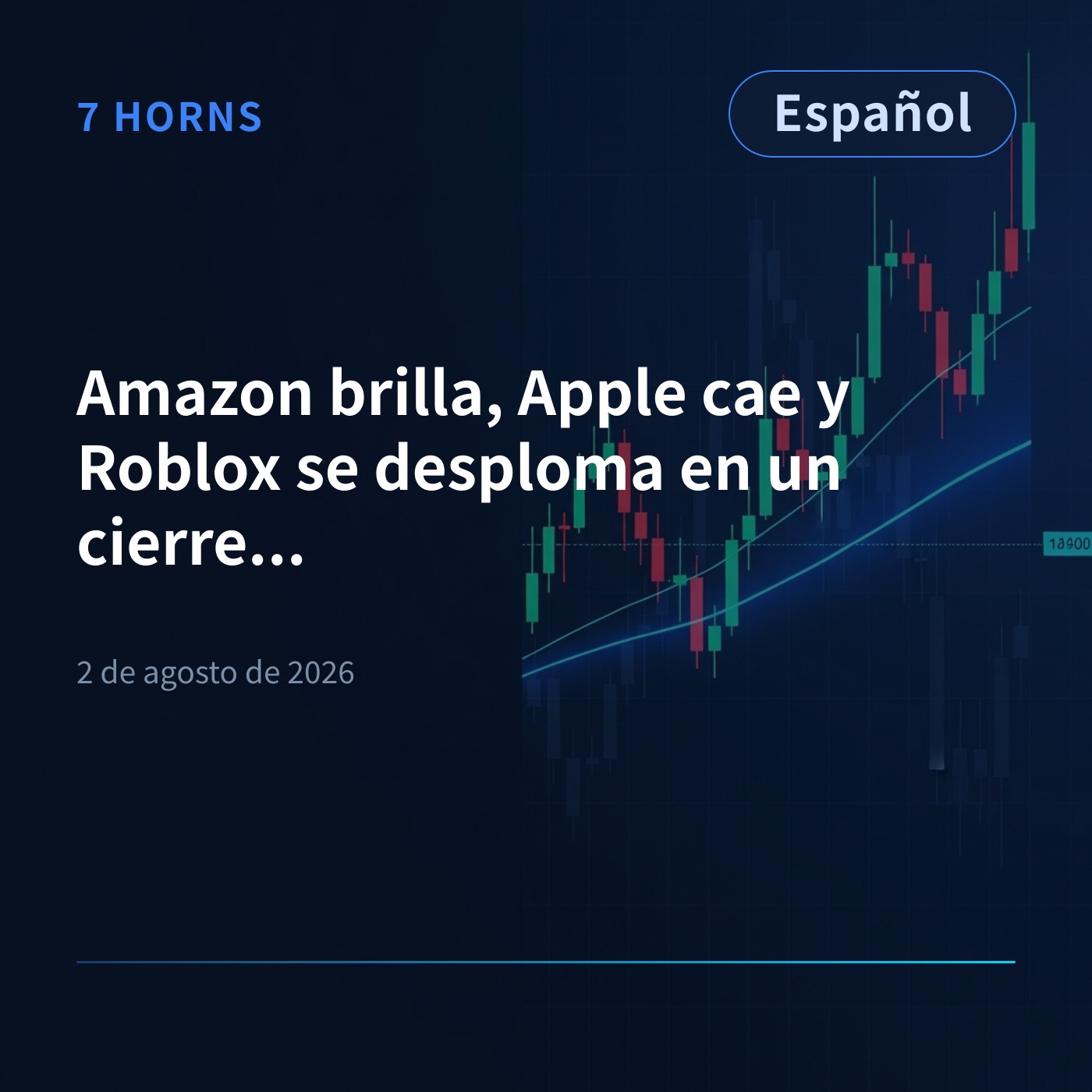 Amazon brilla, Apple cae y Roblox se desploma en un cierre volátil episode artwork