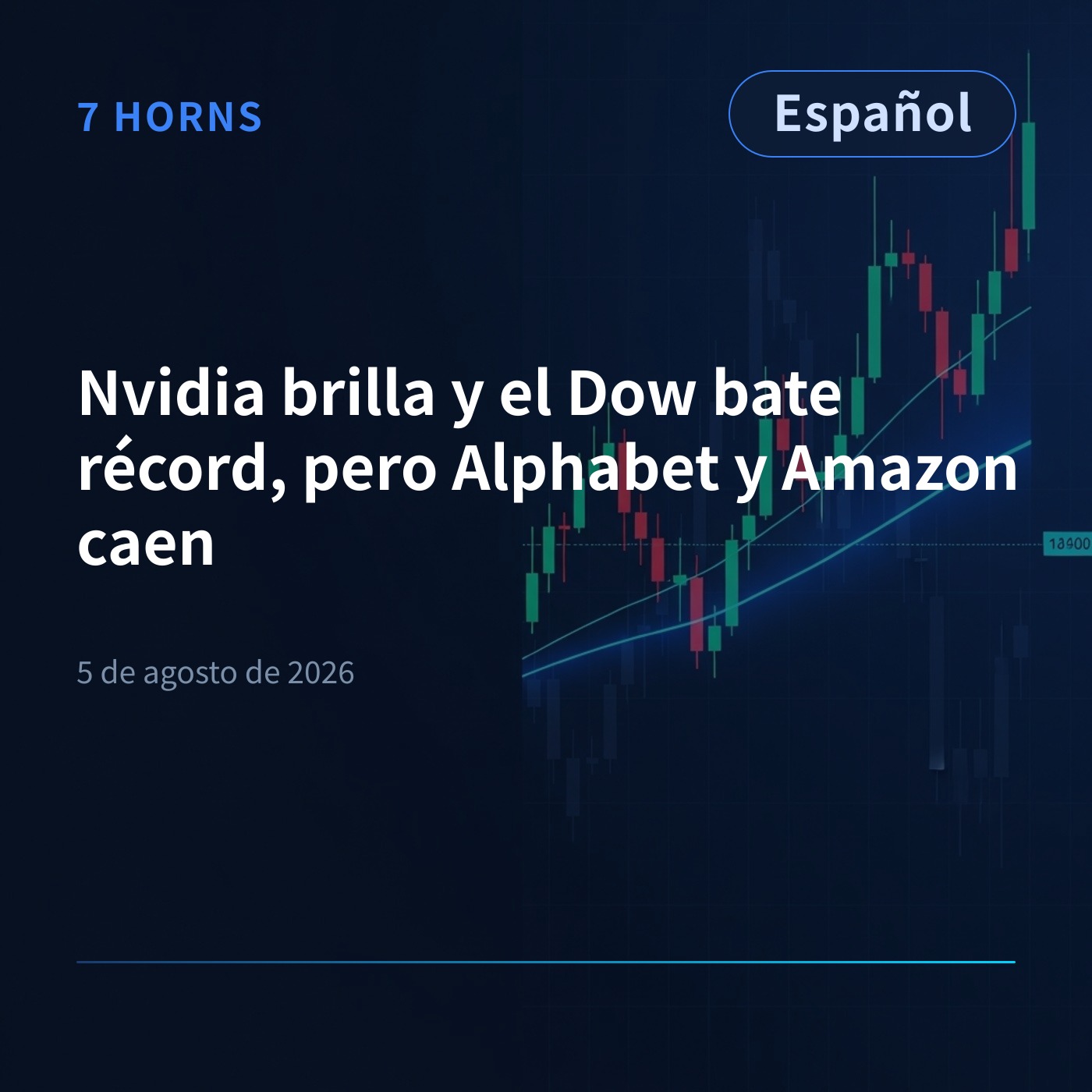 Nvidia brilla y el Dow bate récord, pero Alphabet y Amazon caen episode artwork