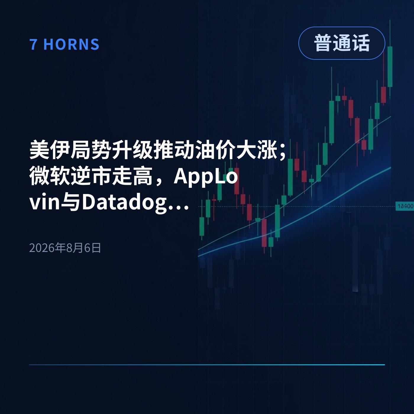 美伊局势升级推动油价大涨；微软逆市走高，AppLovin与Datadog因财报重挫 episode artwork