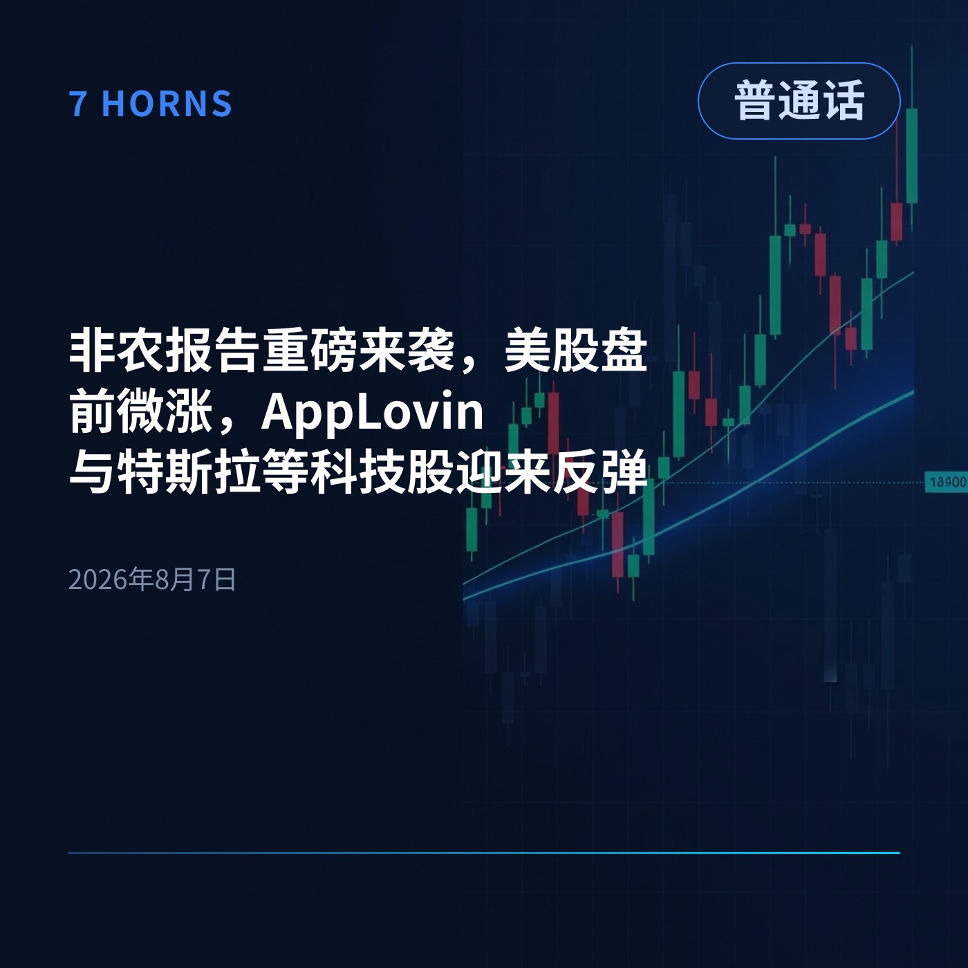 非农报告重磅来袭，美股盘前微涨，AppLovin与特斯拉等科技股迎来反弹 episode artwork