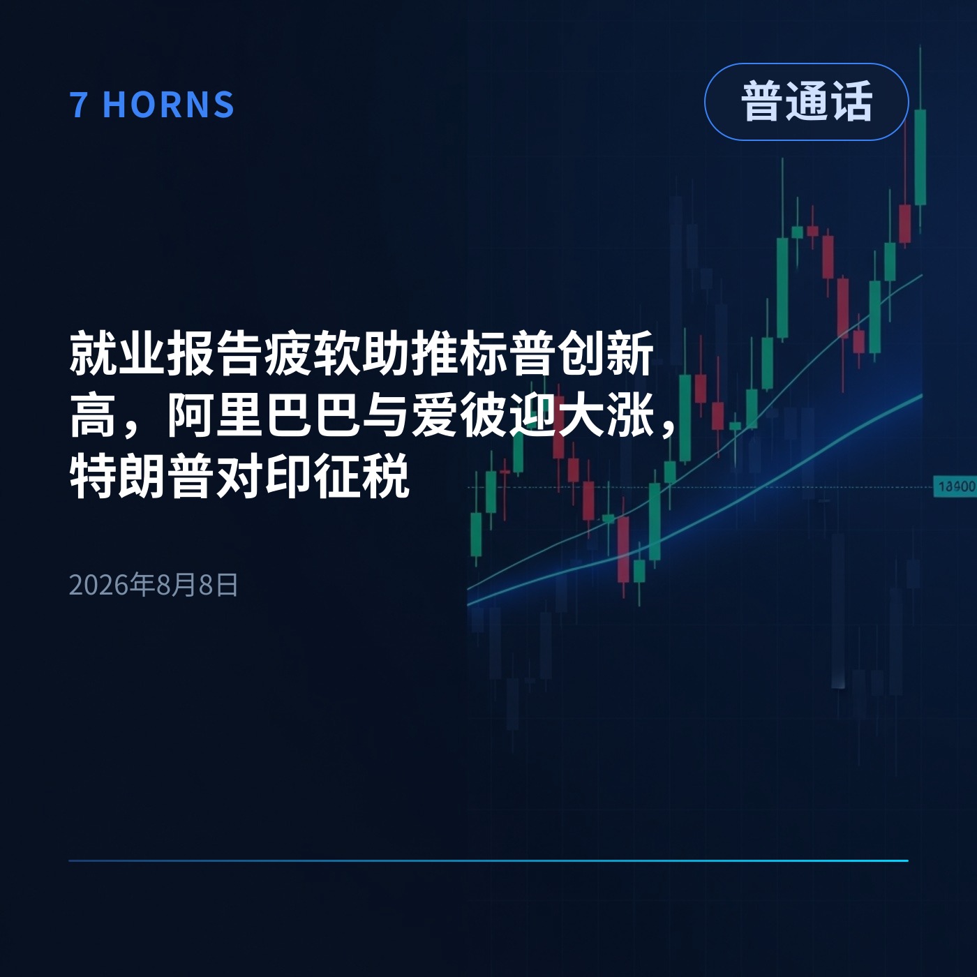 就业报告疲软助推标普创新高，阿里巴巴与爱彼迎大涨，特朗普对印征税 episode artwork