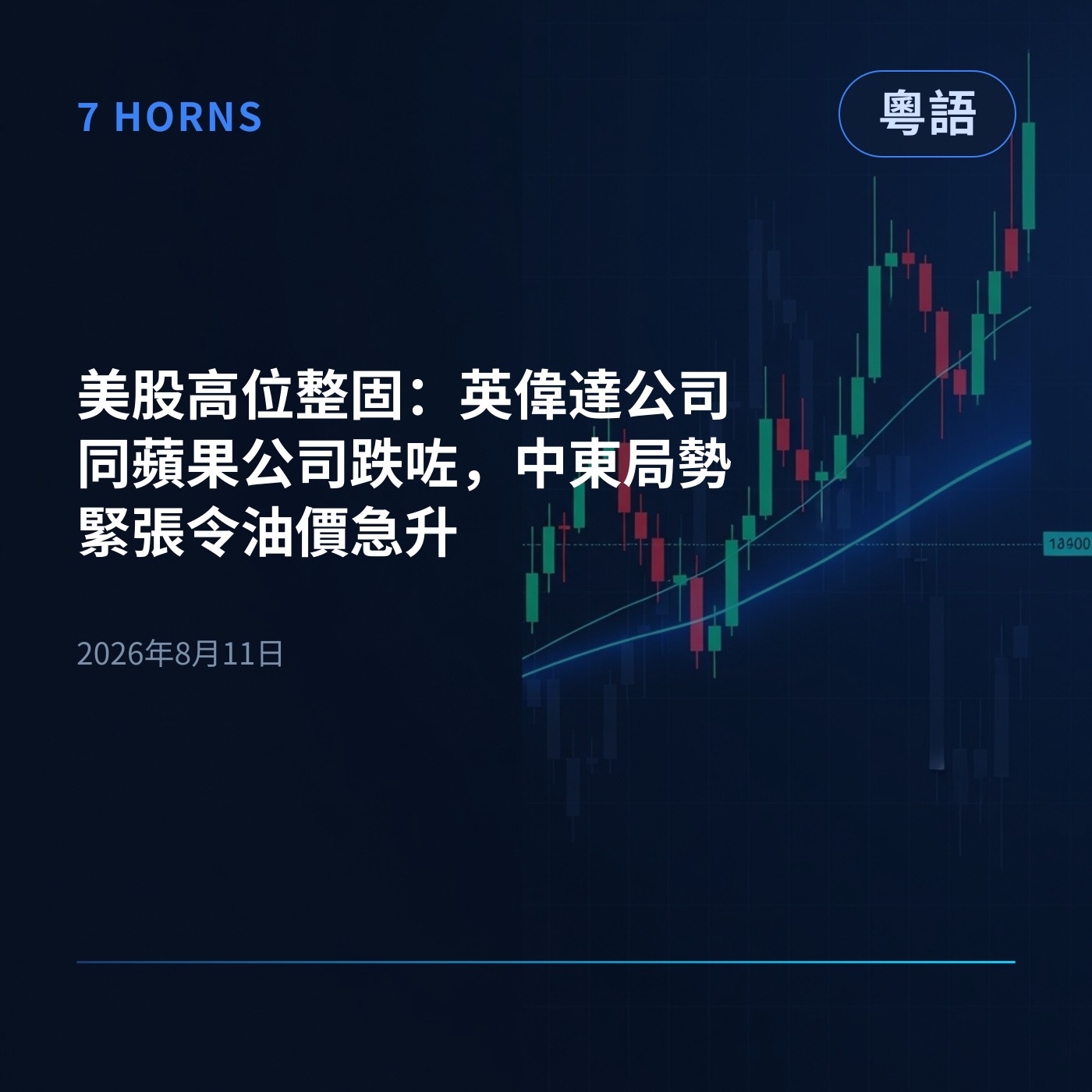 美股高位整固：英偉達公司同蘋果公司跌咗，中東局勢緊張令油價急升 episode artwork