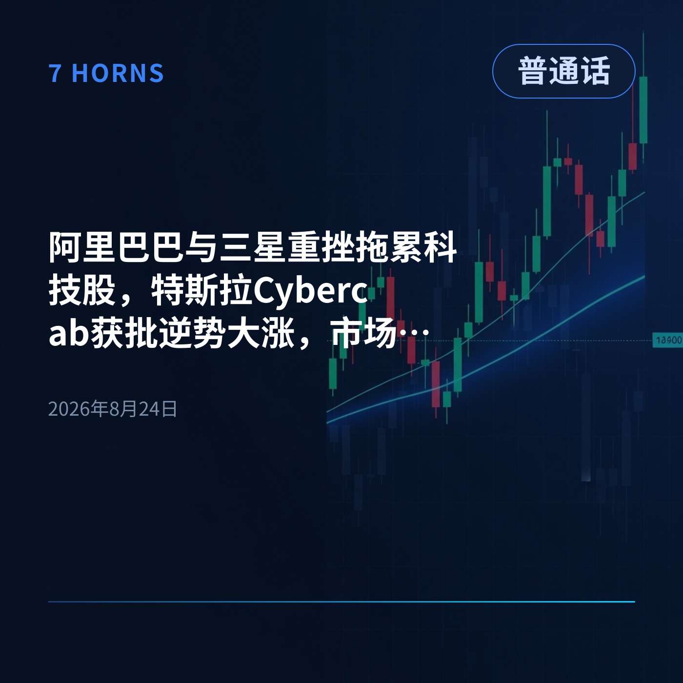 阿里巴巴与三星重挫拖累科技股，特斯拉Cybercab获批逆势大涨，市场静待英伟达财报 episode artwork