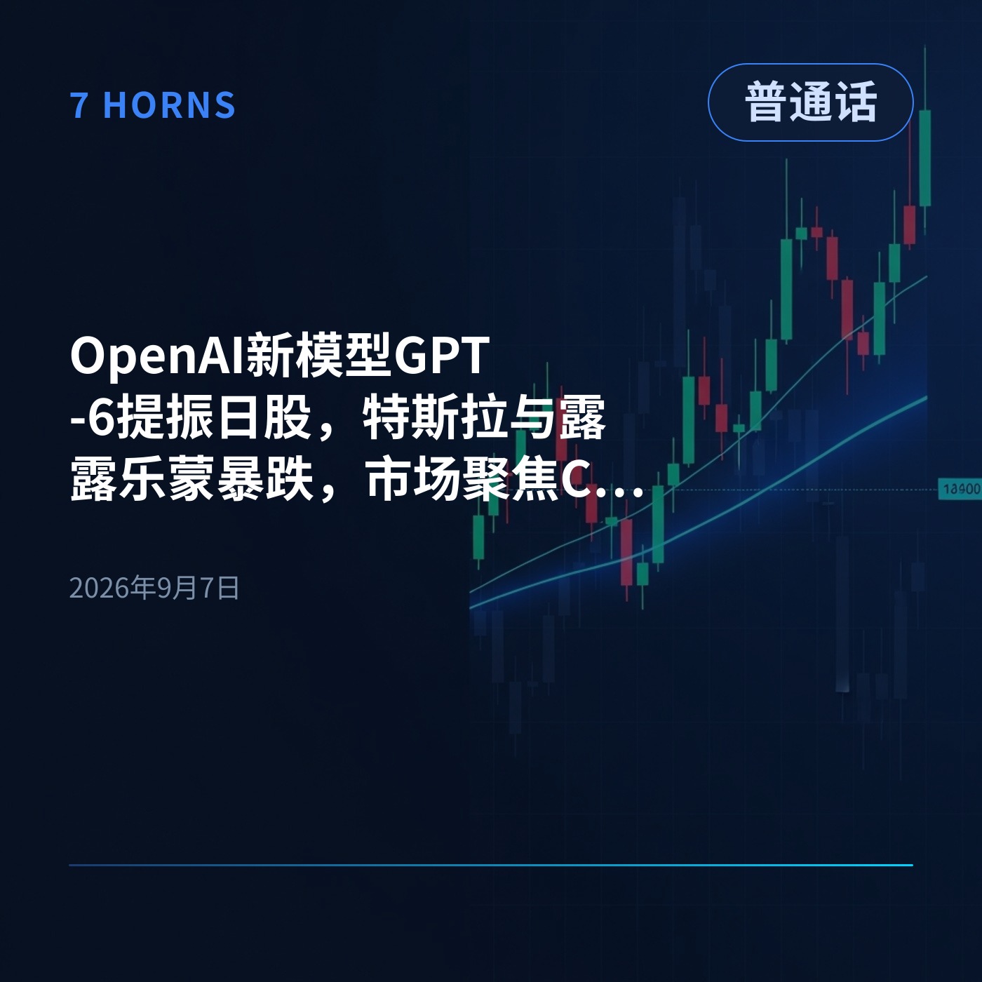 OpenAI新模型GPT-6提振日股，特斯拉与露露乐蒙暴跌，市场聚焦CPI episode artwork