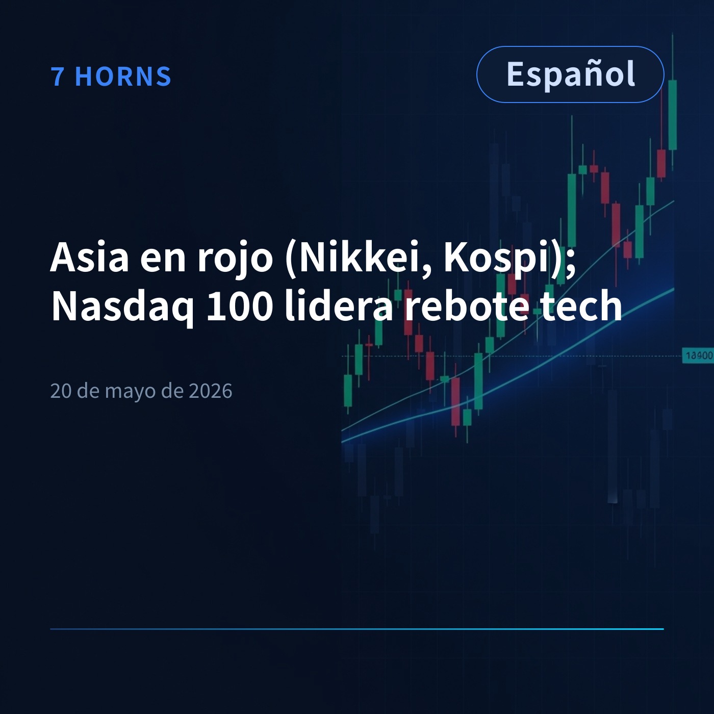 Asia en rojo (Nikkei, Kospi); Nasdaq 100 lidera rebote tech episode artwork