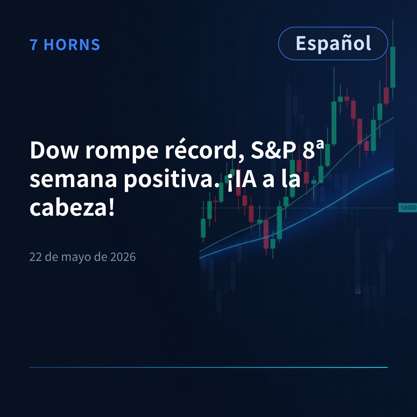 Dow rompe récord, S&P 8ª semana positiva. ¡IA a la cabeza! episode artwork