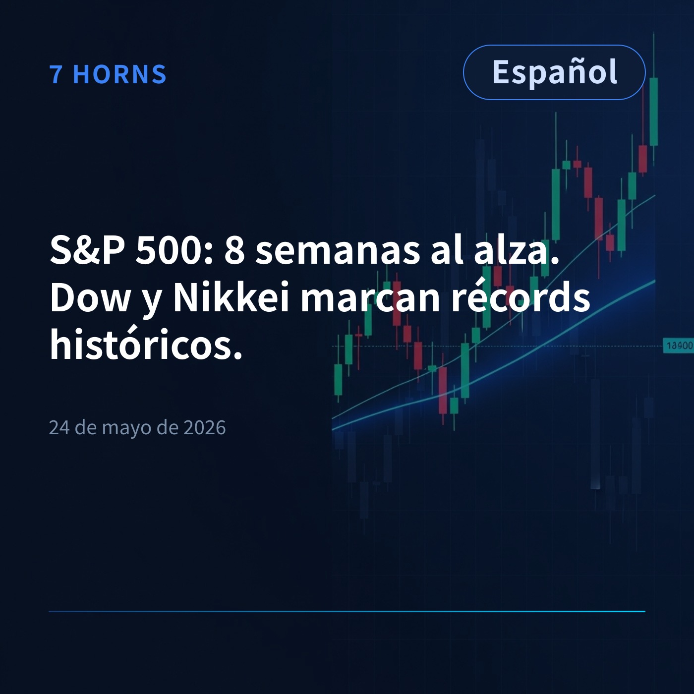 S&P 500: 8 semanas al alza. Dow y Nikkei marcan récords históricos. episode artwork