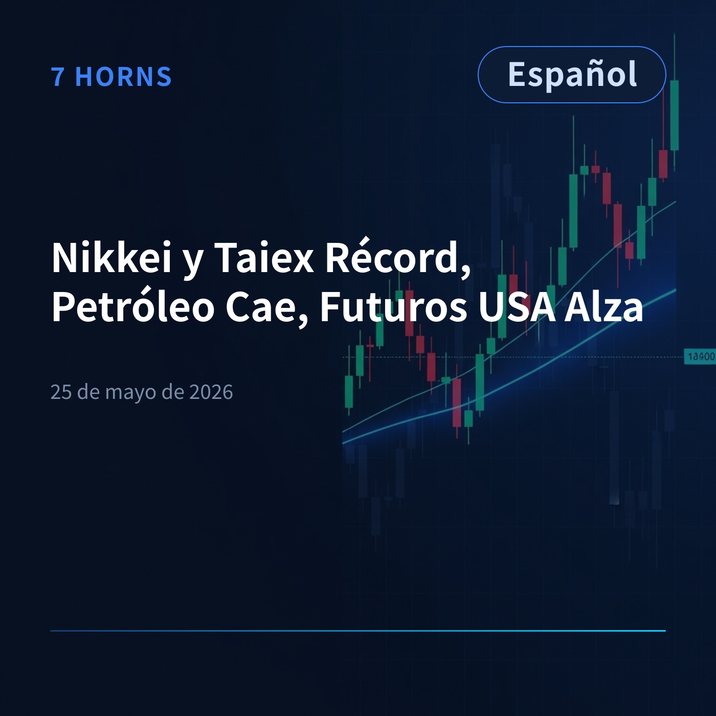 Nikkei y Taiex Récord, Petróleo Cae, Futuros USA Alza episode artwork