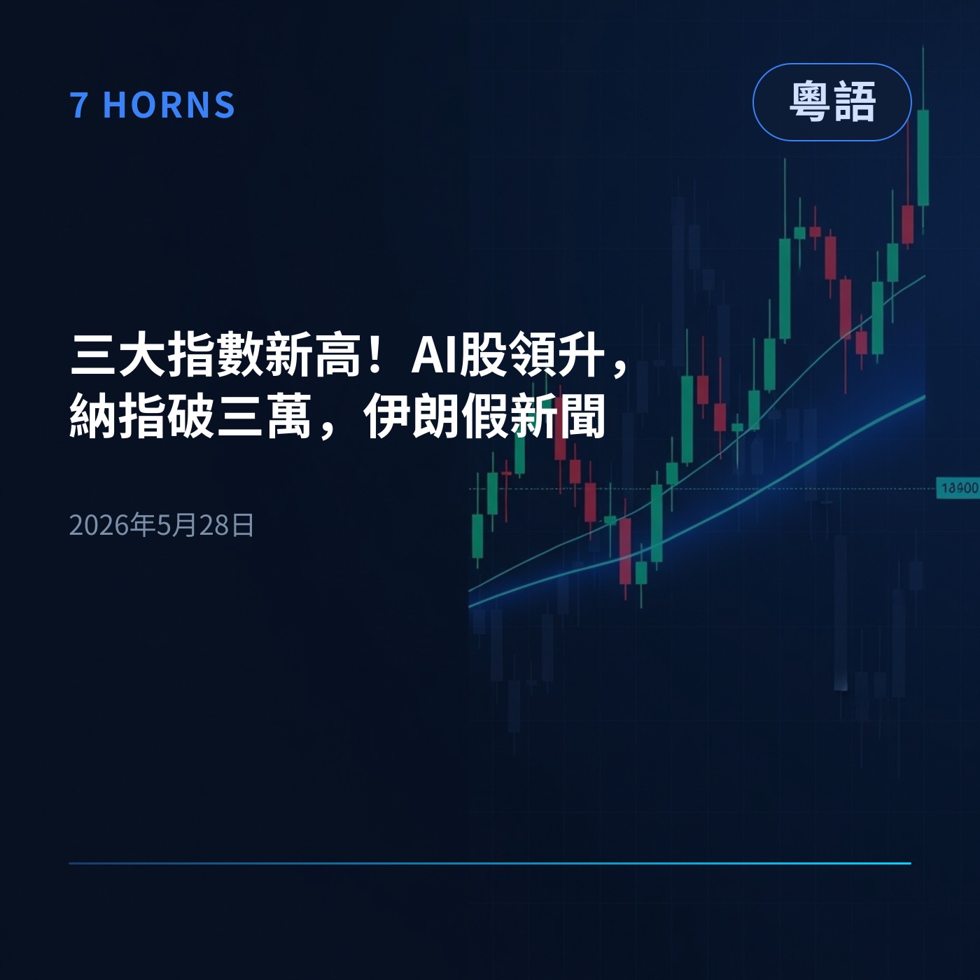 三大指數新高！AI股領升，納指破三萬，伊朗假新聞 episode artwork