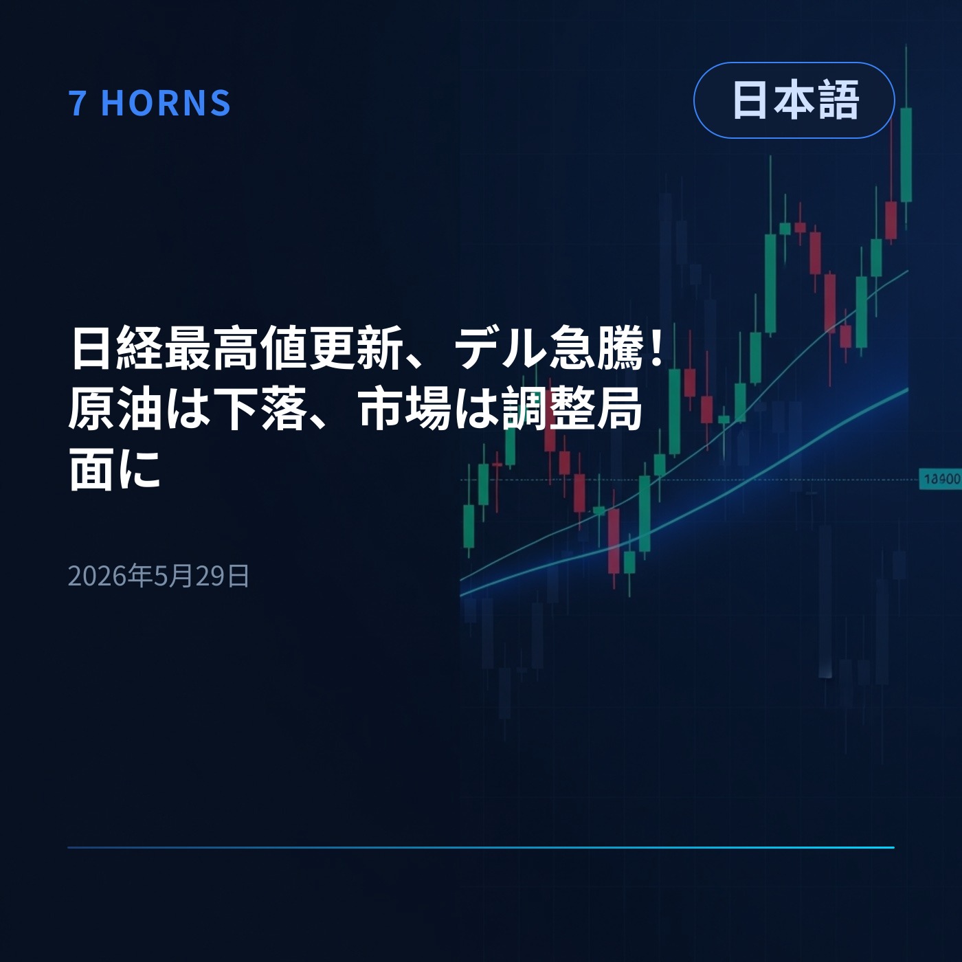 日経最高値更新、デル急騰！原油は下落、市場は調整局面に episode artwork