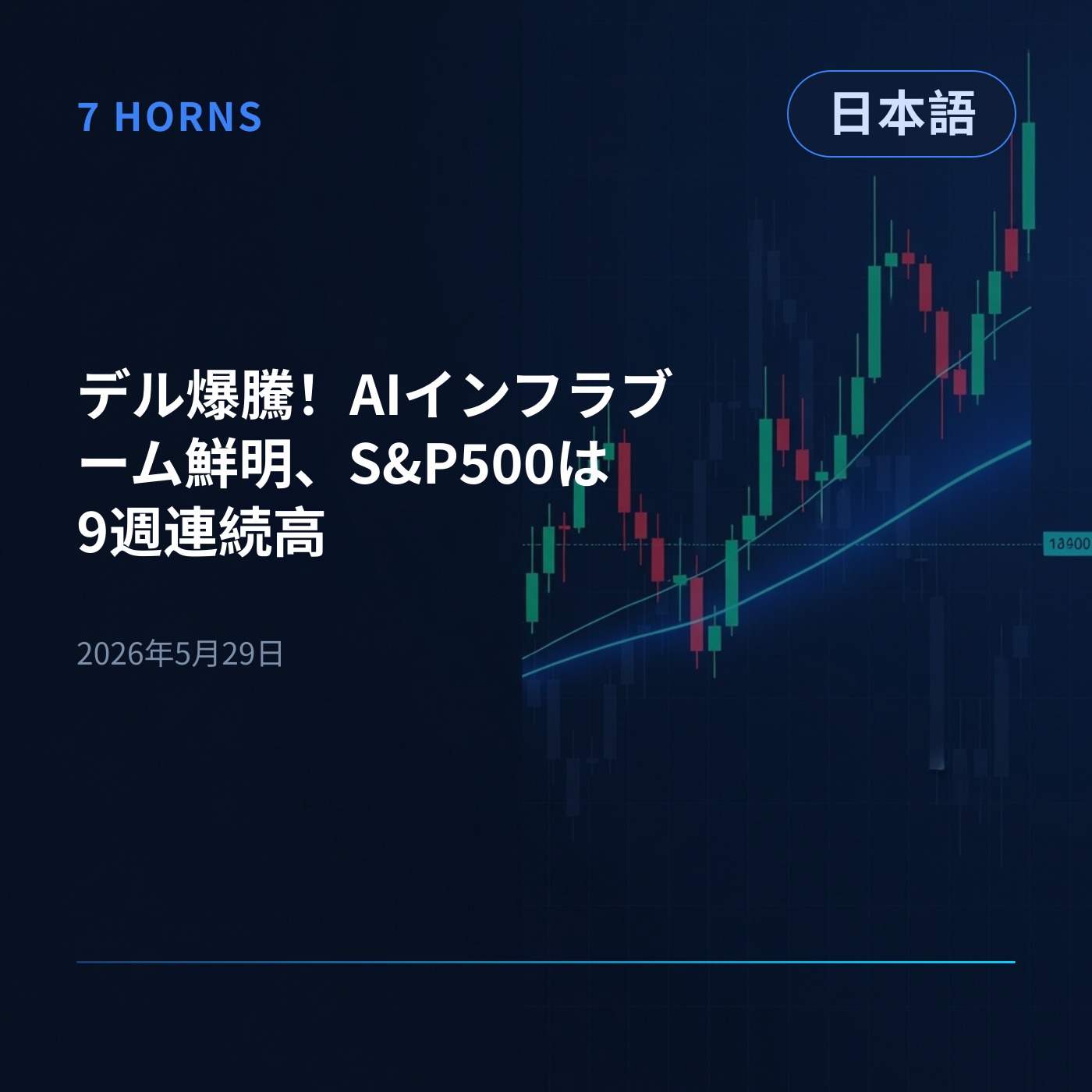デル爆騰！AIインフラブーム鮮明、S&P500は9週連続高 episode artwork
