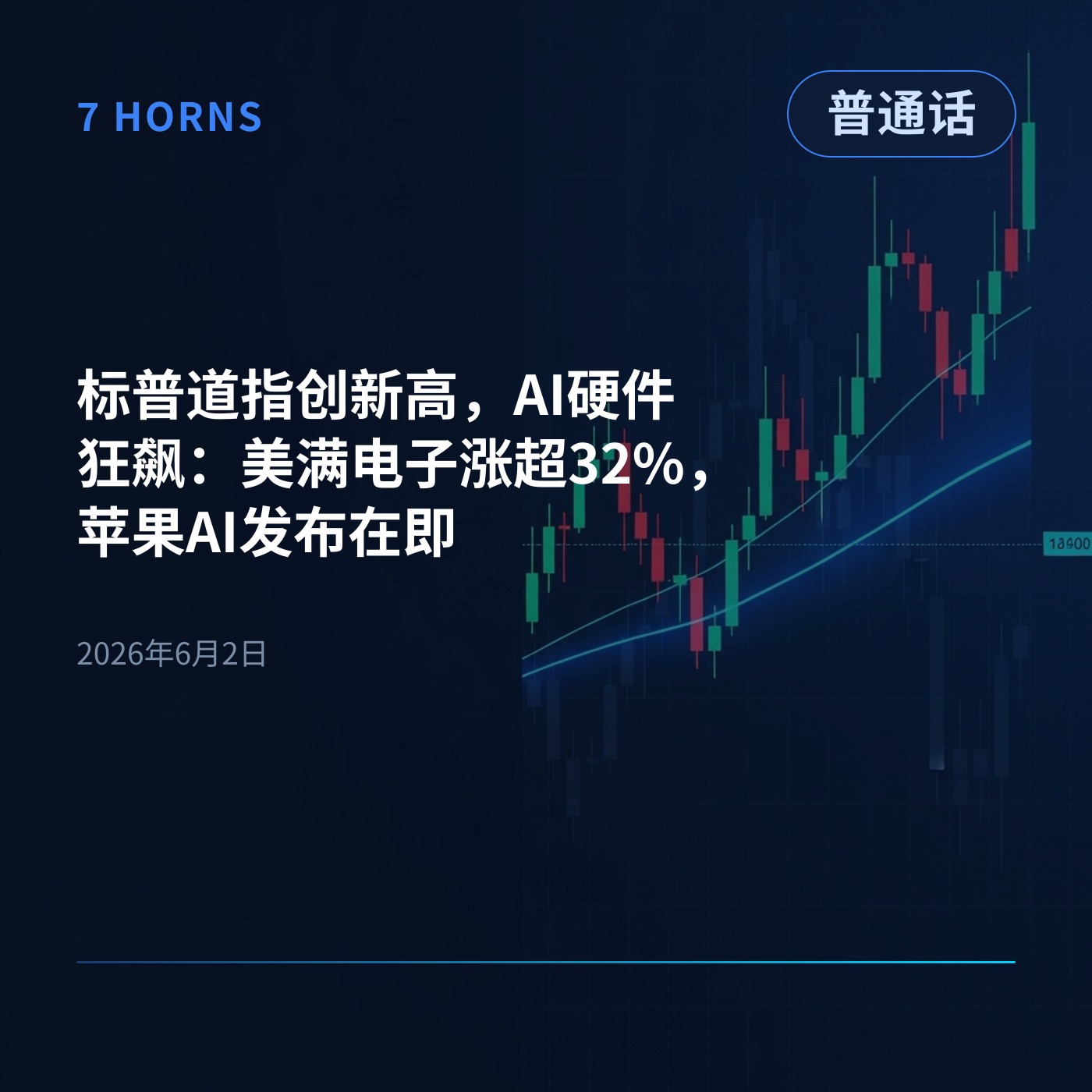 标普道指创新高，AI硬件狂飙：美满电子涨超32%，苹果AI发布在即 episode artwork